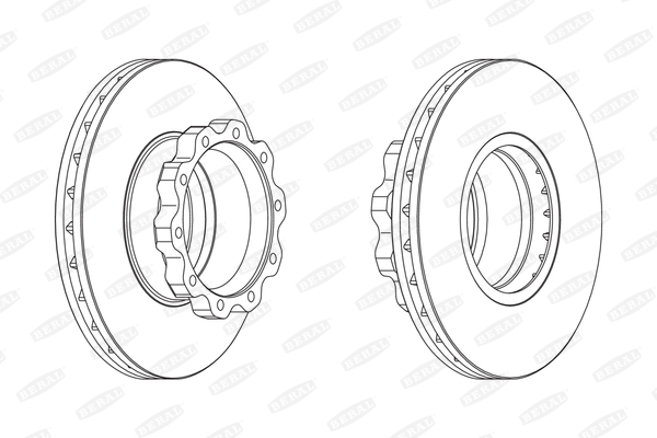 BERAL BCR215A спирачен диск