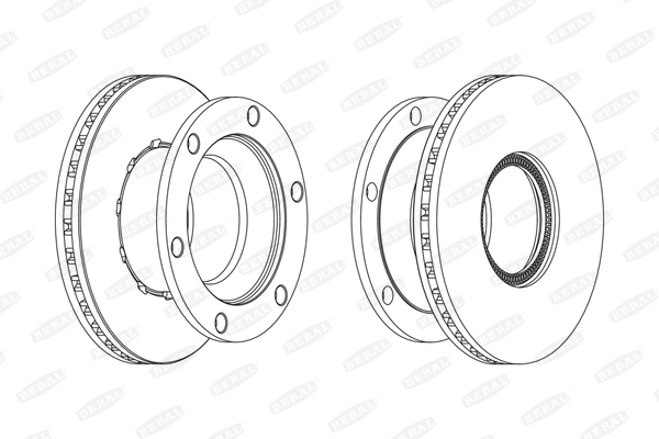 BERAL BCR219A спирачен диск