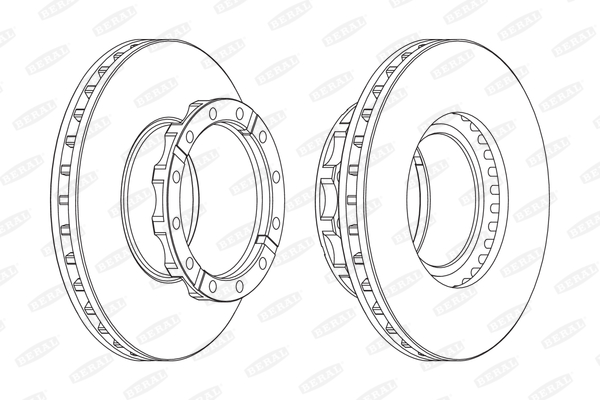BERAL BCR254A спирачен диск