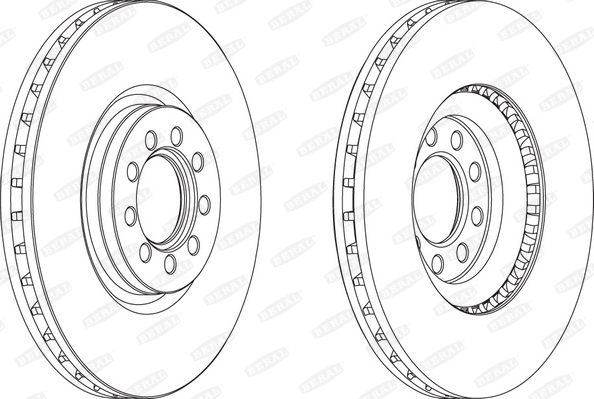 BERAL BCR317A спирачен диск