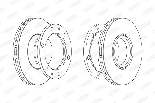 BERAL BCR322A спирачен диск
