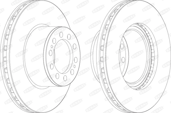 BERAL BCR323A спирачен диск