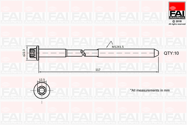 FAI AutoParts B1018...