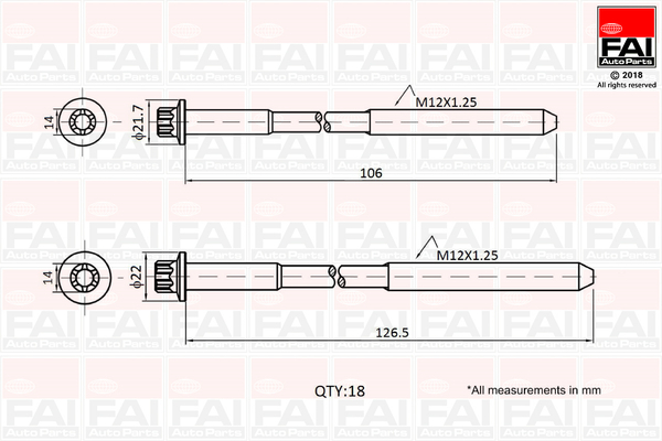 FAI AutoParts B1027 Kit...