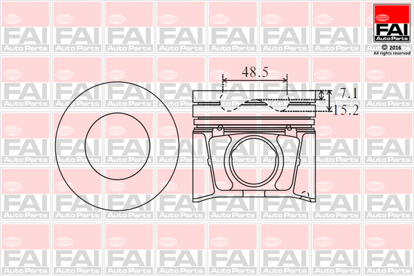 FAI AutoParts PK10-000 Pistone