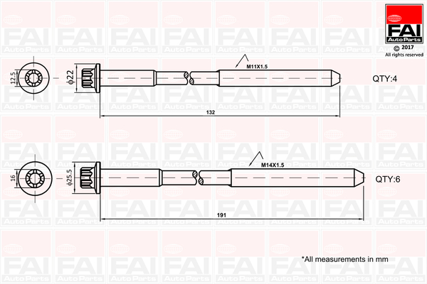 FAI AutoParts B1625...