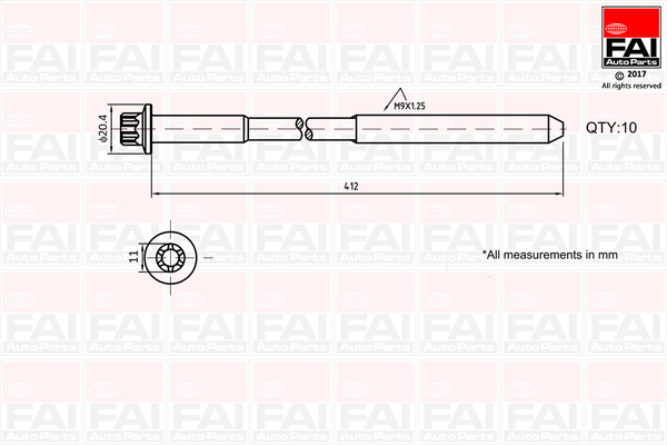 FAI AutoParts B292 Cylinder...