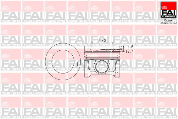 FAI AutoParts PK1-050 Piston for AUDI MITSUBISHI SEAT SKODA VW