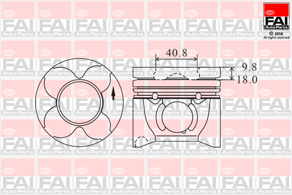 FAI AutoParts PK12-000 Piston for CITROËN FIAT LANCIA PEUGEOT