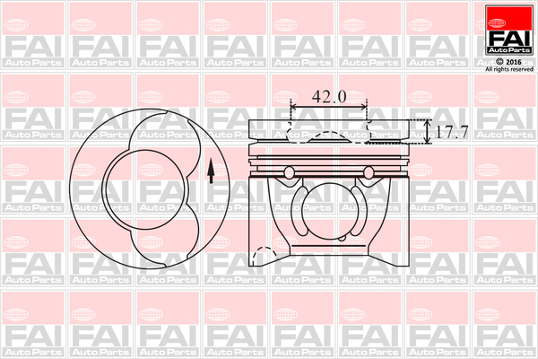 FAI AutoParts PK13-060 Piston for CITROËN PEUGEOT