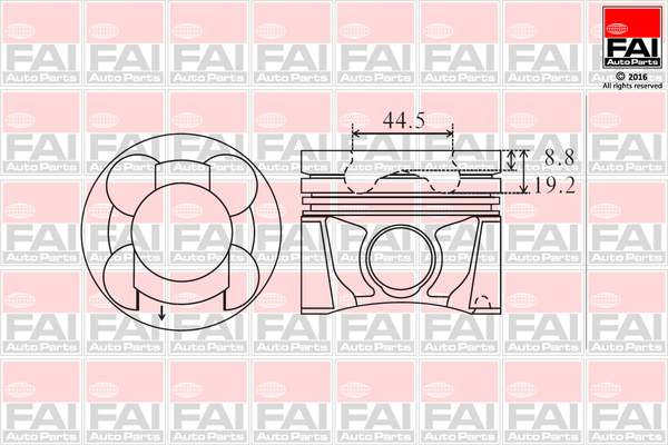 FAI AutoParts PK17-050 Piston for NISSAN
