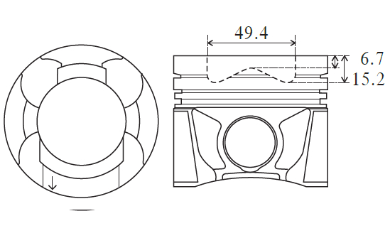 FAI AutoParts PK23-000 Piston for NISSAN