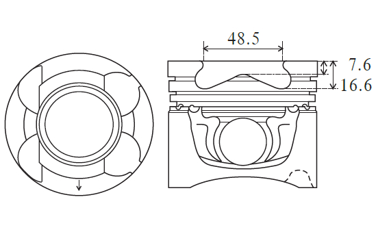 FAI AutoParts PK27-050 Piston for NISSAN