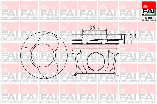FAI AutoParts PK4-000 Piston for SUBARU TOYOTA