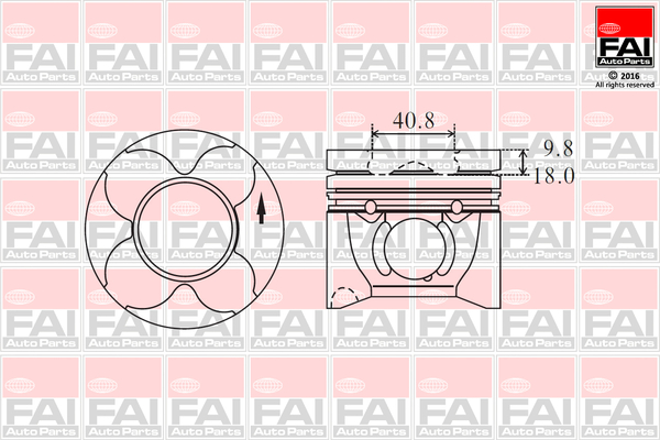 FAI AutoParts PK7-000 Πιστόνι for CITROËN FIAT LANCIA PEUGEOT