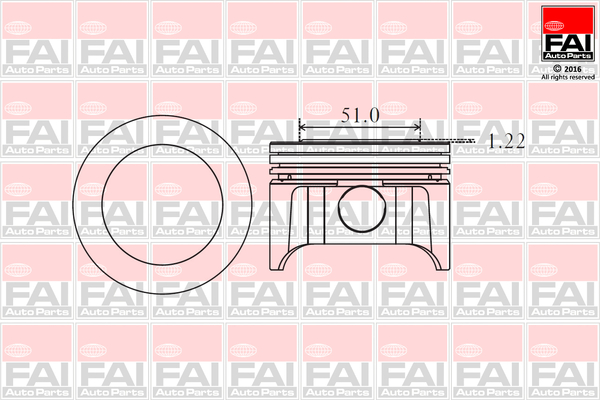 FAI AutoParts PK9-000 Piston for FORD MAZDA