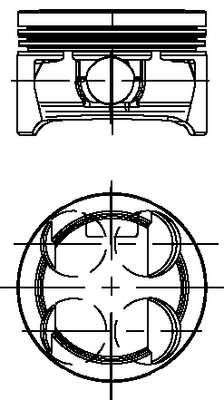 FAI AutoParts PK94-000 Piston for CHEVROLET OPEL VAUXHALL