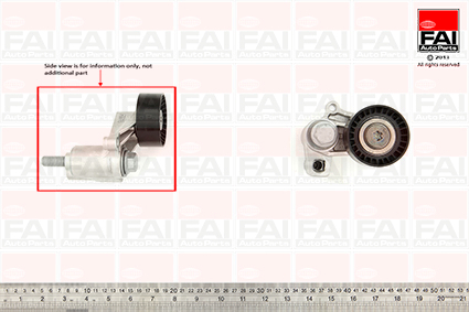 FAI AutoParts T9605 Τεντωτήρας ιμάντα, ιμάντας poly-V for CITROËN FIAT LANCIA PEUGEOT