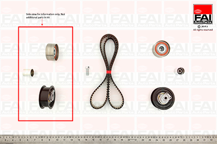 FAI AutoParts TBK456 Σετ οδοντωτού ιμάντα for AUDI VW