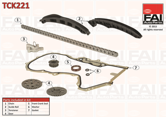 FAI AutoParts TCK221 Timing...