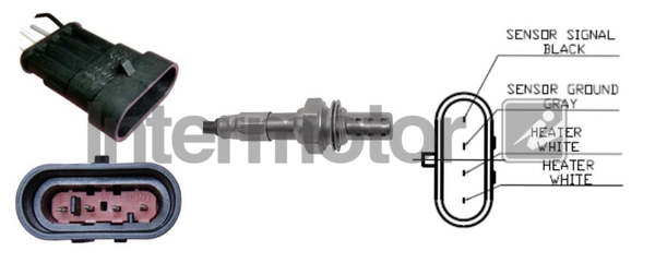 INTERMOTOR 64163 Oxygen Sensor for ABARTH ALFA ROMEO FIAT LANCIA