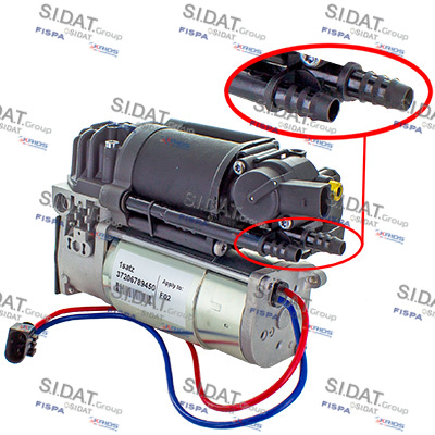 SIDAT 440004 Kompressor,...