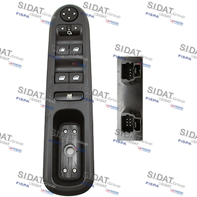 SIDAT 5.145103A2 Switch, window regulator Left Front for PEUGEOT