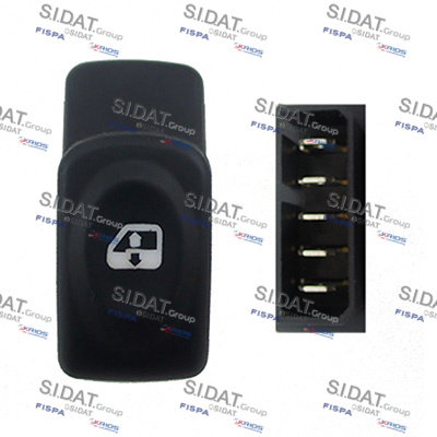SIDAT 5.145104A2 Switch, window regulator Left Rear for RENAULT
