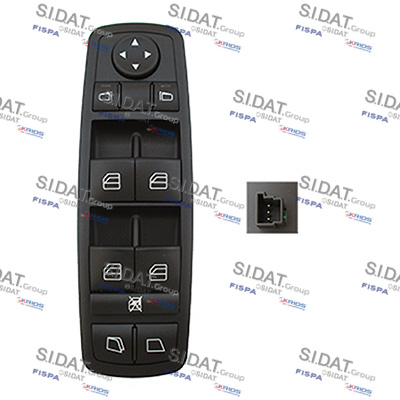 SIDAT 5.145355A2 Switch, window regulator Left Front for MERCEDES-BENZ