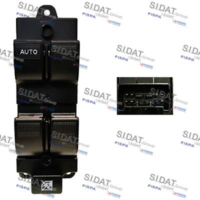 SIDAT 5.145959A2 Switch, window regulator Left Front for FORD