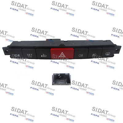 SIDAT 640340 Διακόπτης φώτων έκτακτης ανάγκης εμπρός for FIAT