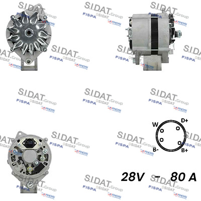 SIDAT A24BH0061A2 Γεννήτρια for RENAULT TRUCKS