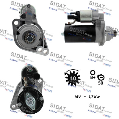 SIDAT S12BH0015 Starter for AUDI SEAT SKODA VW