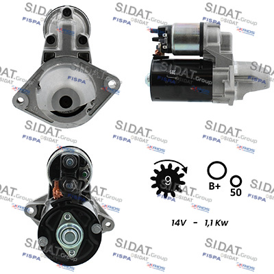 SIDAT S12BH0033 Startmotor