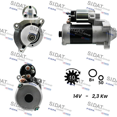 SIDAT S12BH0141A2 Starter for CITROËN FIAT LANCIA PEUGEOT