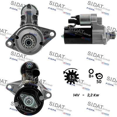 SIDAT S12BH0145 Starter for AUDI SEAT VW