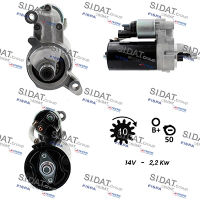 SIDAT S12BH0425 Starter for AUDI PORSCHE