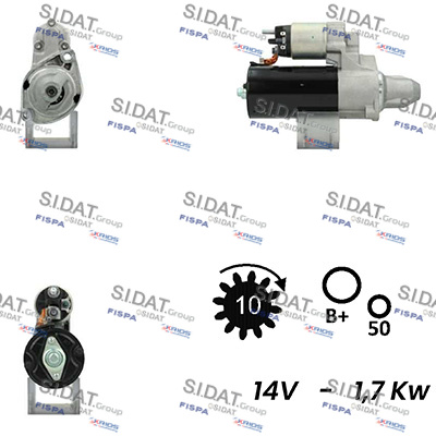 SIDAT S12BH0470 Starter for MAYBACH MERCEDES-BENZ