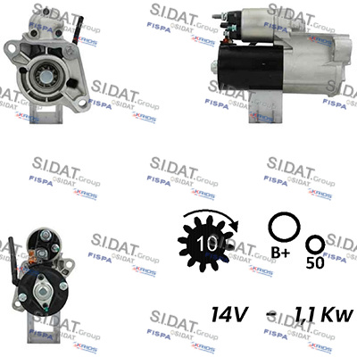SIDAT S12BH0649A2 Starter for LAND ROVER