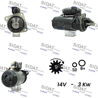 SIDAT S12BH0660A2 Μίζα for NEW HOLLAND