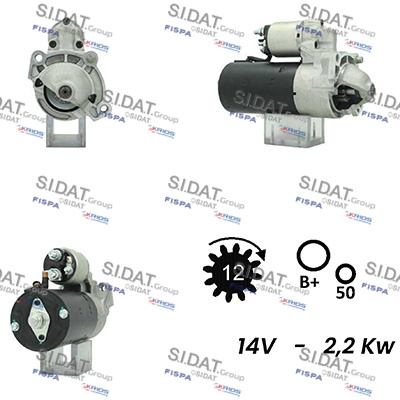 SIDAT S12BH0743A2 Μίζα for VOLVO