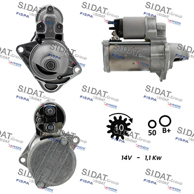 SIDAT S12BH0755 Starter for CHEVROLET OPEL VAUXHALL