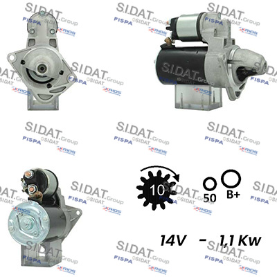 SIDAT S12BH0755A2 Starter for CHEVROLET OPEL VAUXHALL