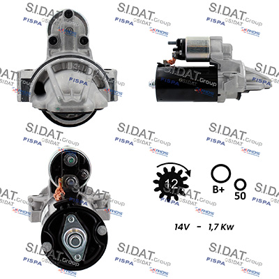 SIDAT S12BH0805 Starter for FORD