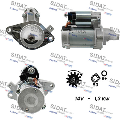 SIDAT S12DE0229A2 Μίζα for TOYOTA