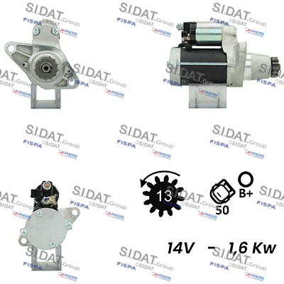 SIDAT S12DE0584A2 Starter for LEXUS TOYOTA