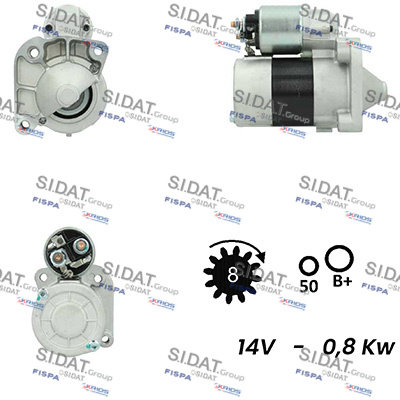 SIDAT S12VA0191A2 Μίζα for NISSAN RENAULT