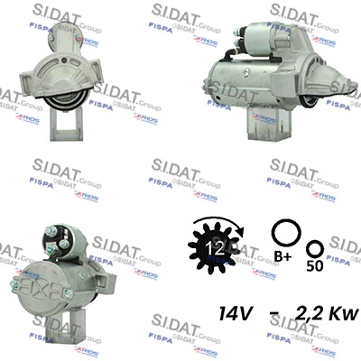 SIDAT S12VA0286A2 Starter for FORD