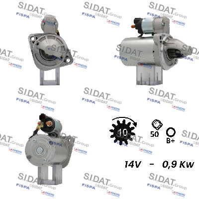 SIDAT S12VA0561 Μίζα for HYUNDAI KIA