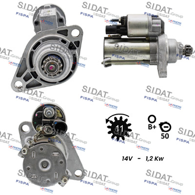 SIDAT S12VA0632 Starter for AUDI SEAT SKODA VW